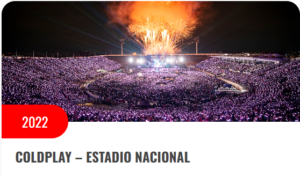 En el primer año post pandemia coldplay se convirtió en la primera banda en presentarse cuatro veces en el estadio nacional